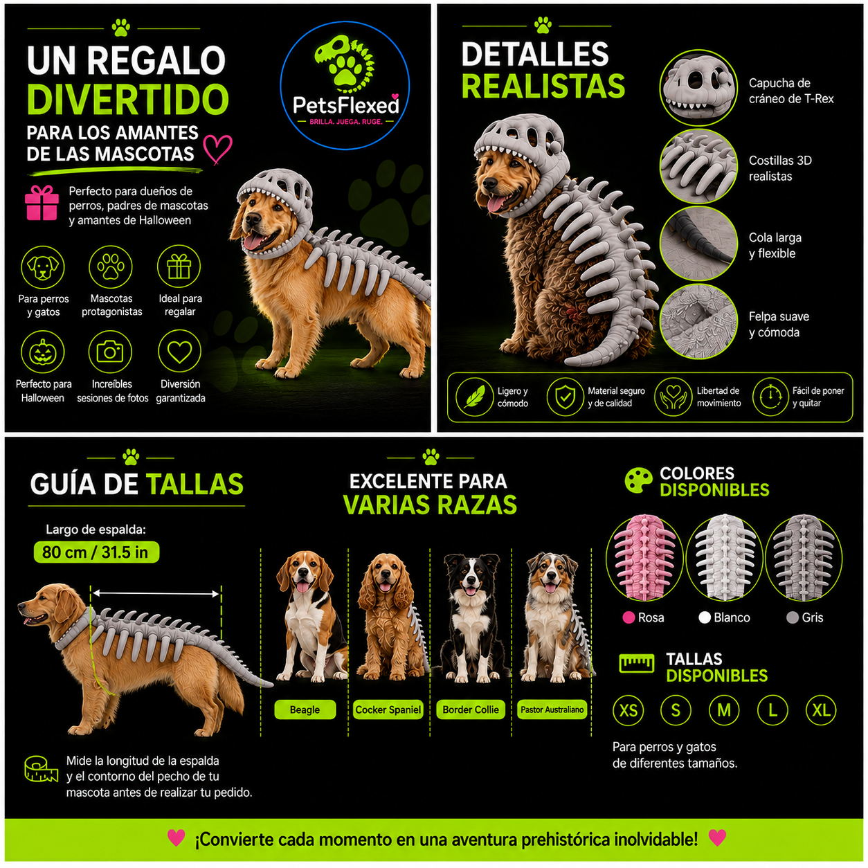 Disfraz Esqueleto Dinosaurio